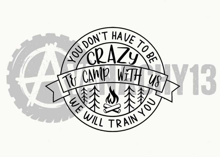 Don't have to be crazy Sticker.